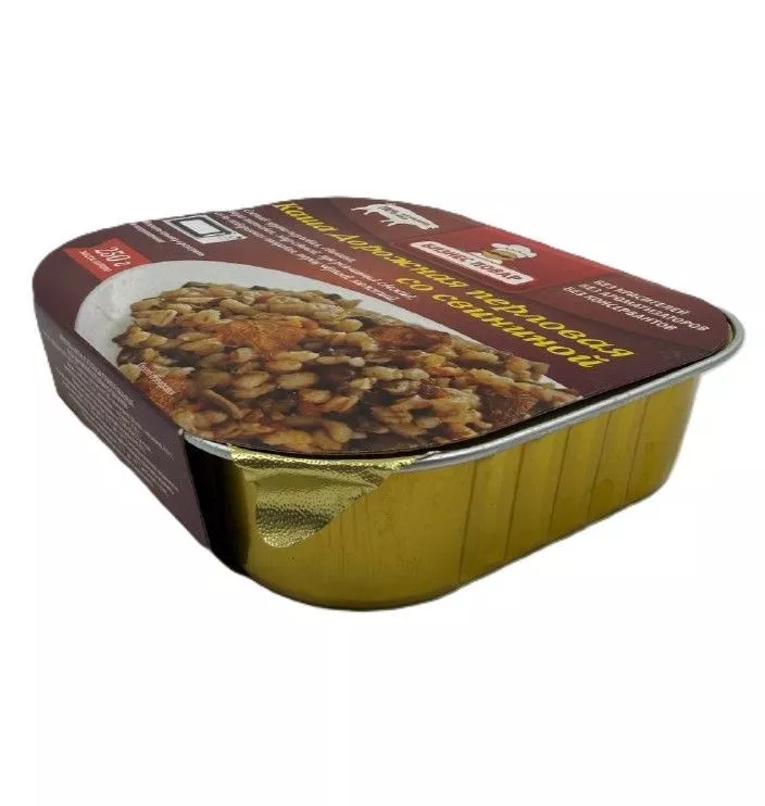 Каша Дорожная перловая со свининой Л4, 250г (Бизнес Повар) с доставкой по России | BreadyФото 3