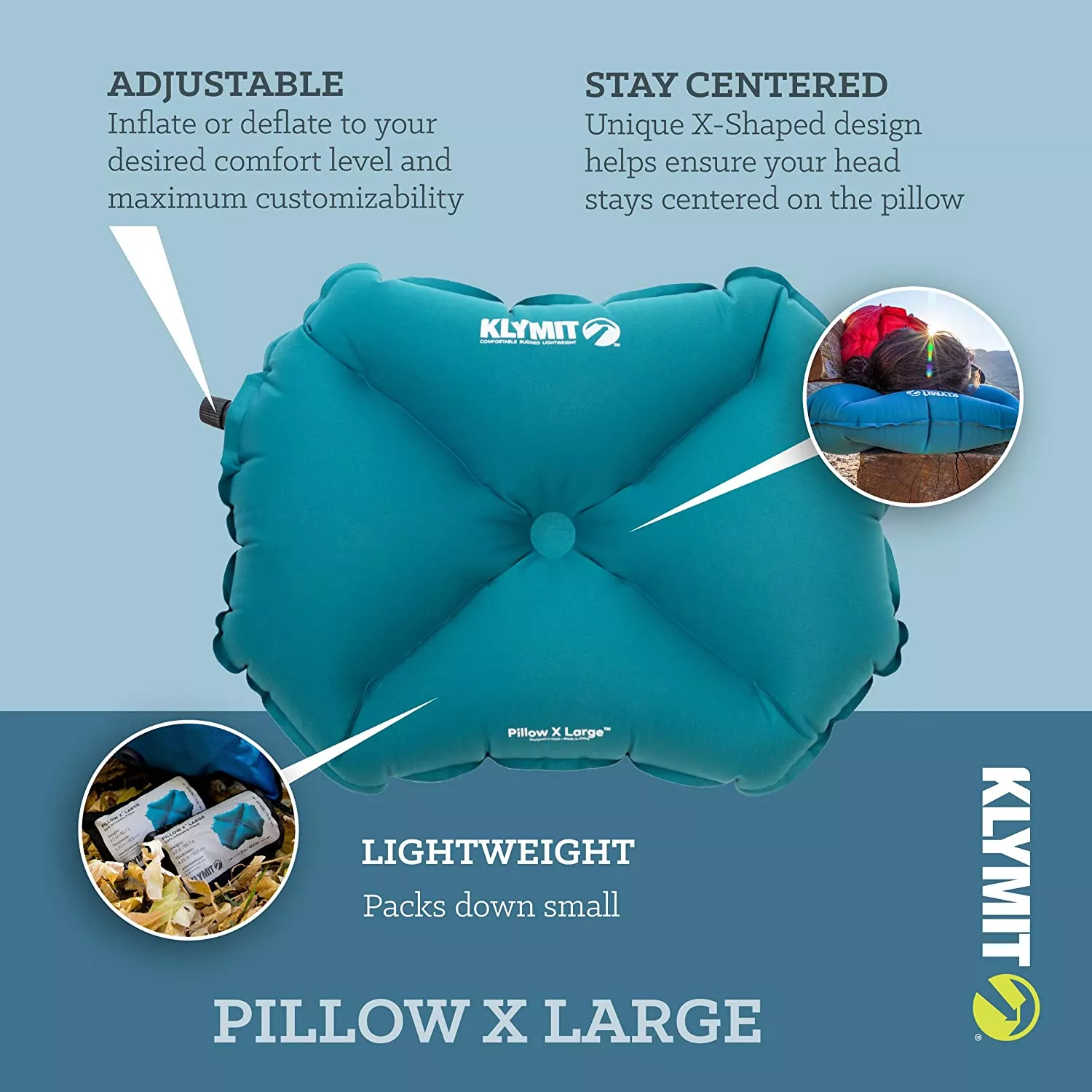 Надувная подушка Klymit Pillow X с доставкой по России и в Казахстан | BreadyФото 3