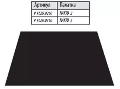 Дно под тамбур палатки Alexika Ground Sheet Nakra 3 с доставкой по России и в Казахстан | Bready