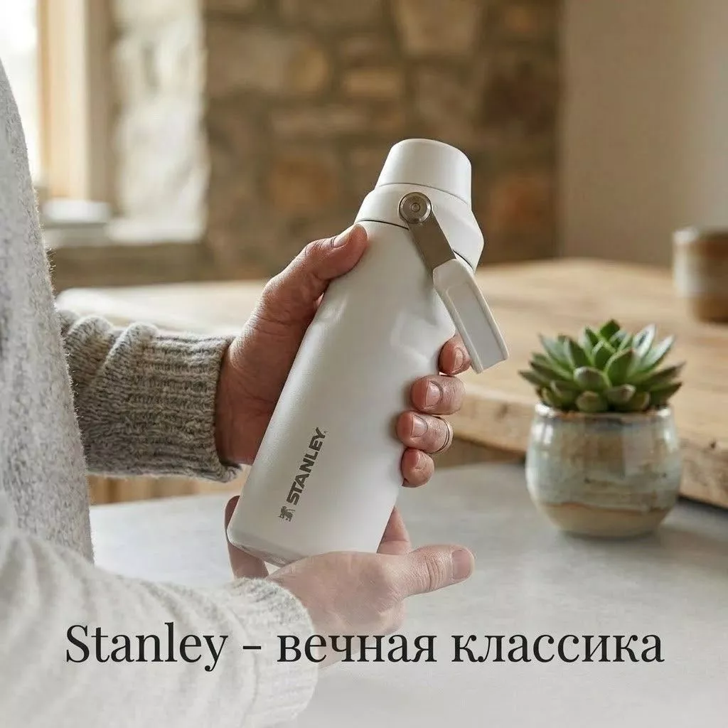 Термобутылка STANLEY GO Iceflow™ 0,35L (10-12578-004) polar полярный с доставкой по России | BreadyФото 4