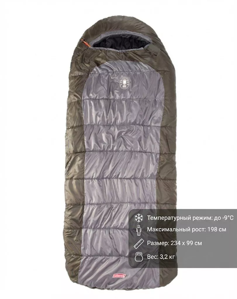 Спальный мешок Coleman Big Basin 15 Big and Tall Adult с доставкой по России и в Казахстан | BreadyФото 1