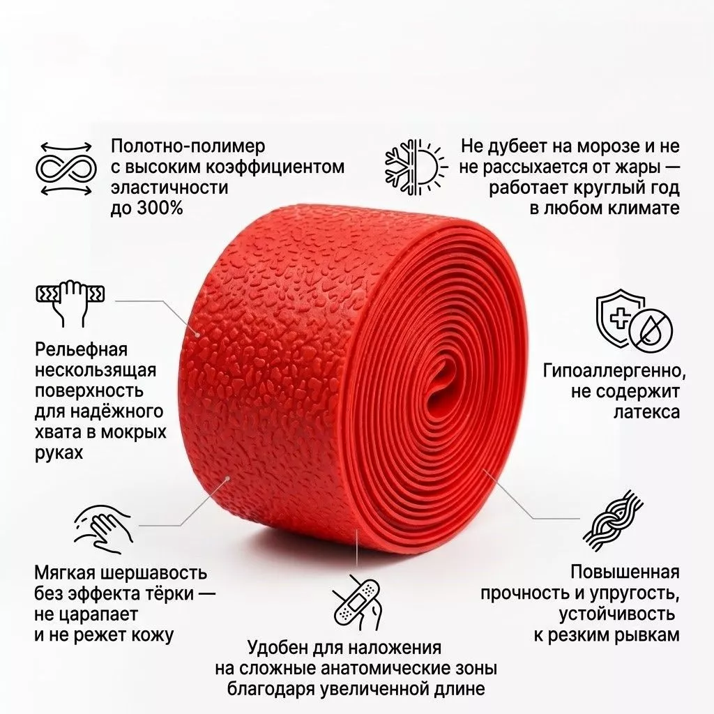 Жгут "Сухая Земля"  XL, 1,5 м (красный) с доставкой по России | BreadyФото 2