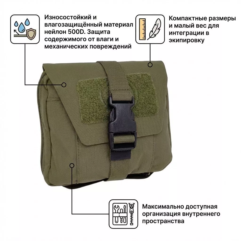Аптечка тактическая RHINO RESCUE 500D CORDURA IFAK CLC HWJB0073 с доставкой по России | BreadyФото 1