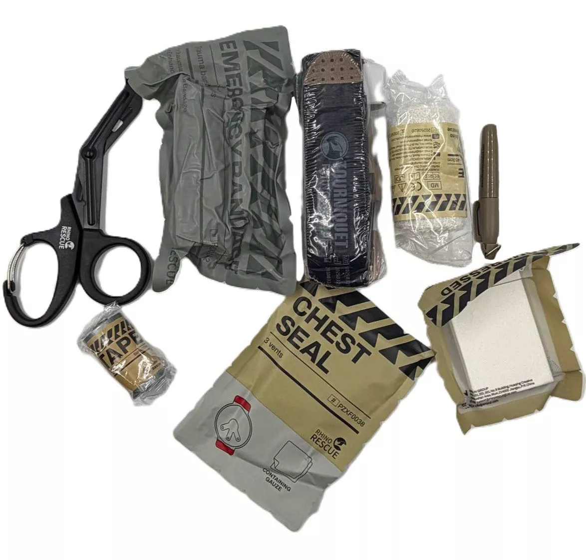 Тактическая аптечка первой помощи RHINO Rescue Tactical Bag Outdoor Molle Military (чёрная) с доставкой по России | BreadyФото 2