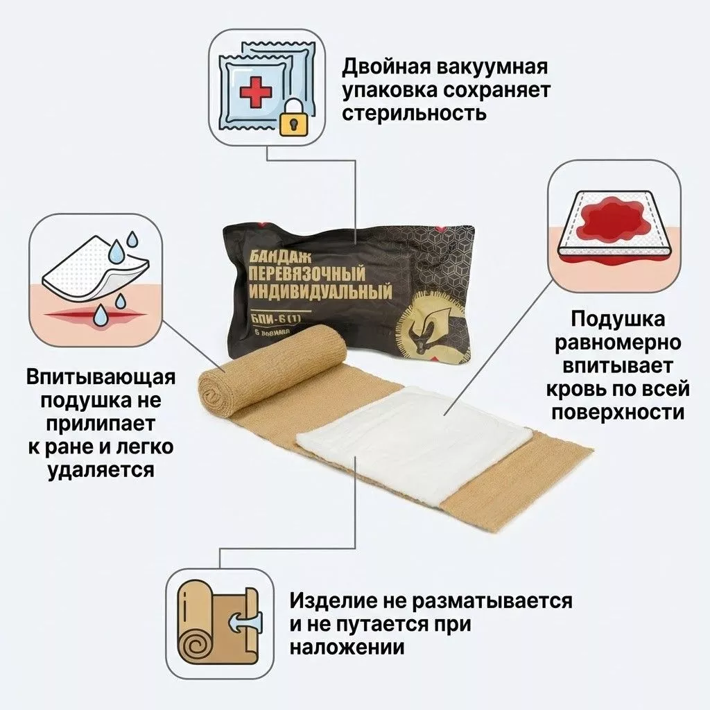 Компрессионный бандаж RHINO Rescue 6'' (с велкро-липучкой, 1 подушка) PZBD0049 (дисконт) с доставкой по России | BreadyФото 2