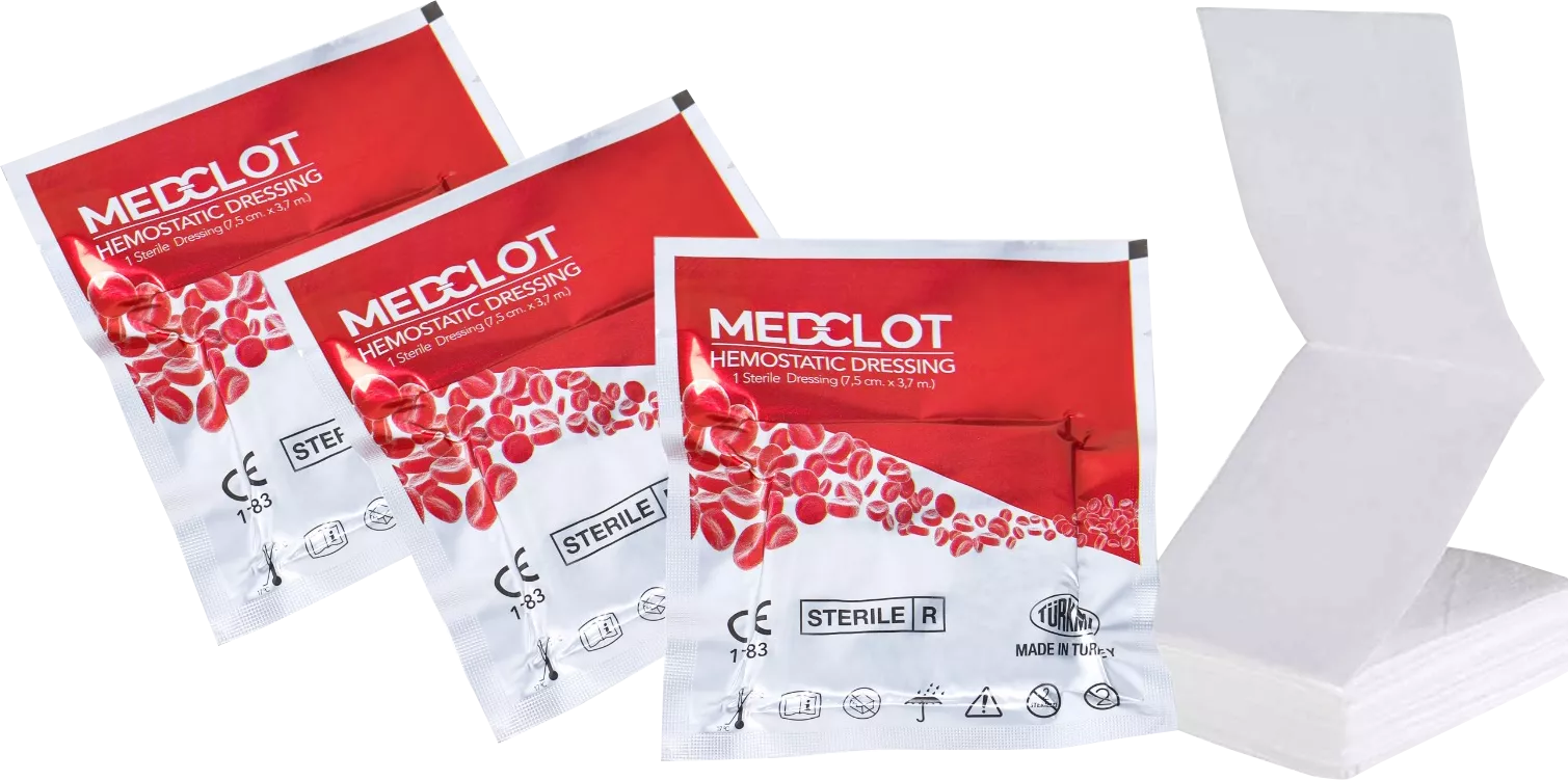 Бинт кровоостанавливающий MEDCLOT Hemostatic Combat Gauze Z-fold 7,5*370 см с доставкой по России и в Казахстан | BreadyФото 1