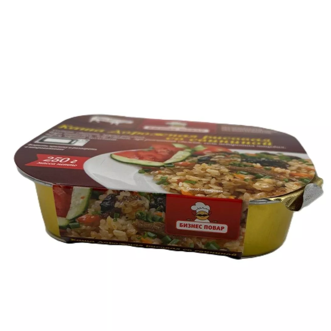 Каша Дорожная рисовая со свининой Л4, 250 г (Бизнес Повар) с доставкой по России | BreadyФото 3