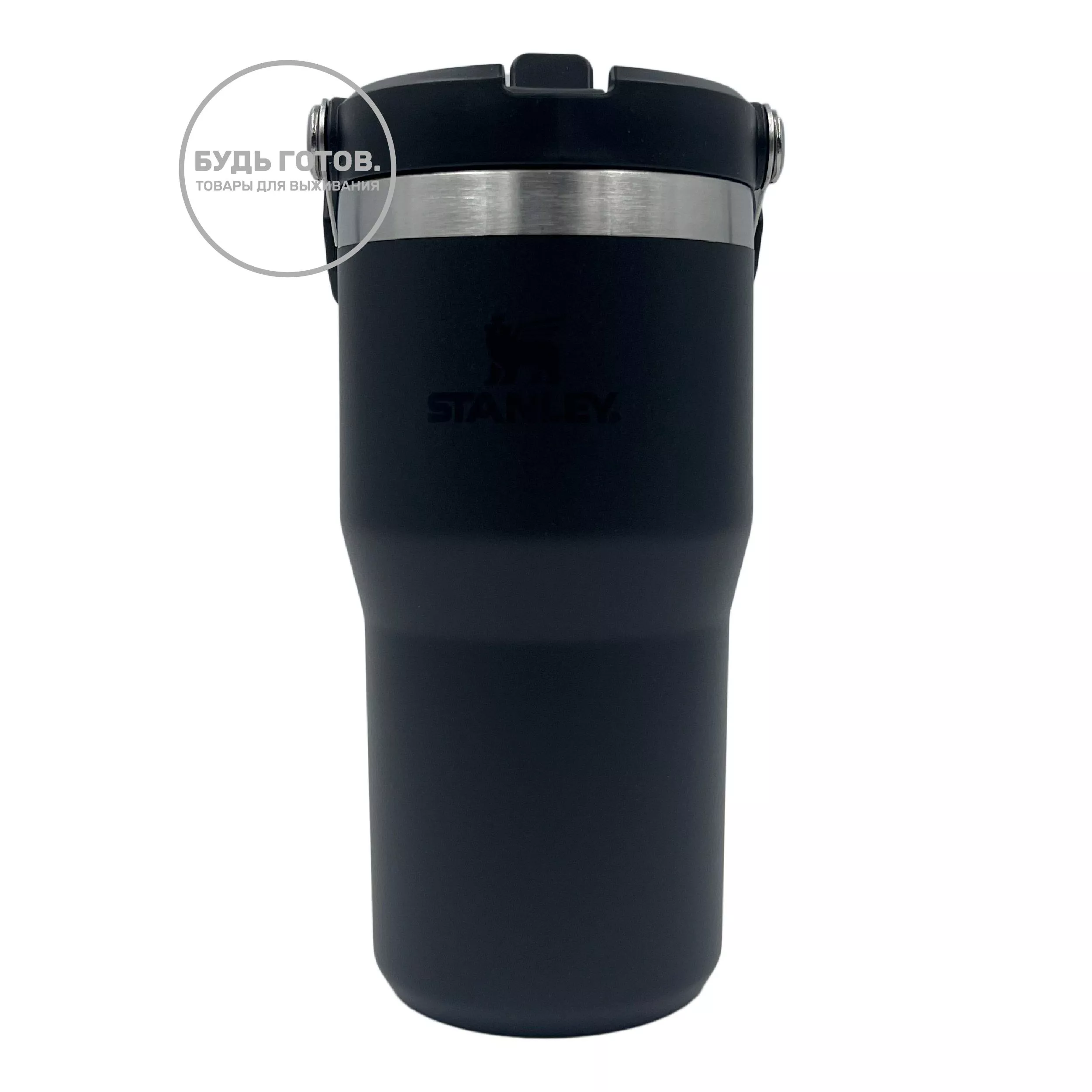 Термокружка Stanley The IceFlow Flip Straw Tumbler 600mL (черный) 10-09994-287 с доставкой по России и в Казахстан | BreadyФото 0