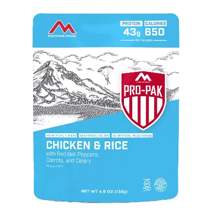 Курица с рисом Mountain House Маунтин Хаус RICE & CHICKEN 138 г PRO PAK с доставкой по России и в Казахстан | BreadyФото 3