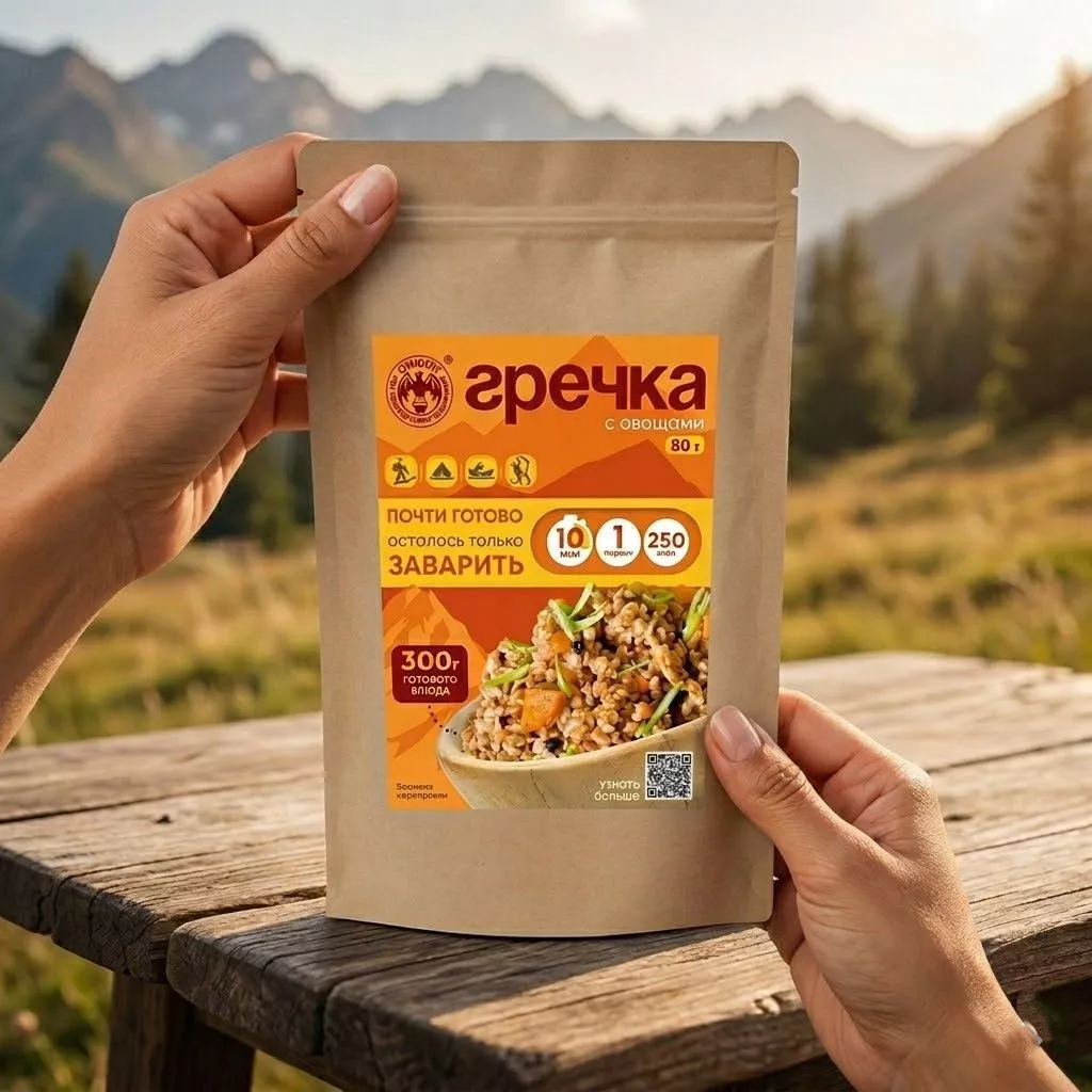 Гречка с овощами СПЕЦПИТ Крафт 80 гр. с доставкой по России | BreadyФото 3