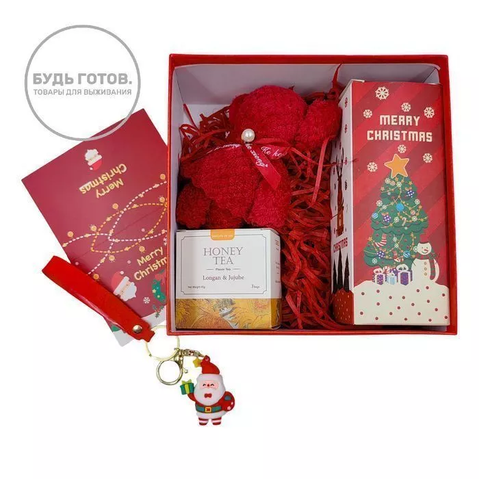 Подарочный детский набор с термобутылкой красный с доставкой по России | BreadyФото 0