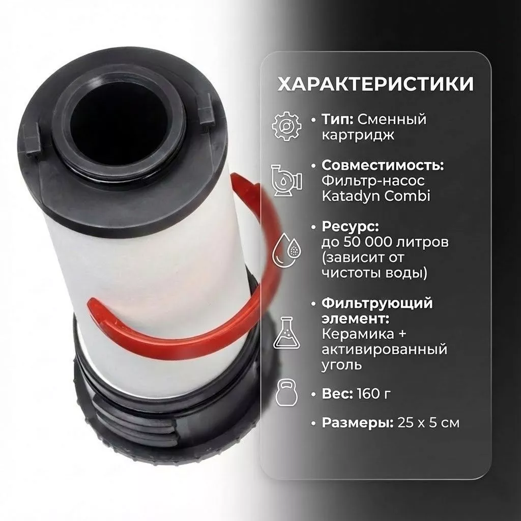 Сменный картридж для фильтра Катадин Комби Katadyn COMBI с доставкой по России | BreadyФото 1