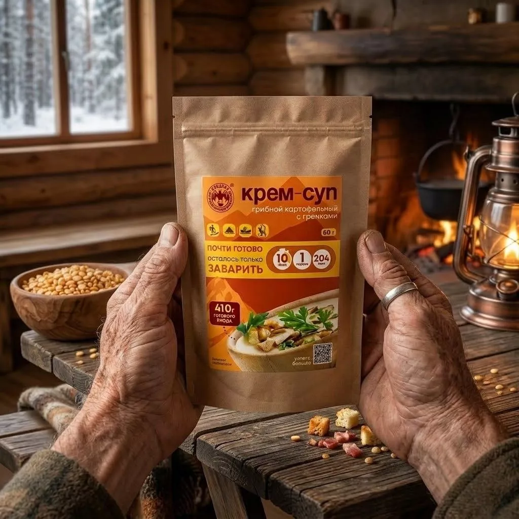 Крем-суп грибной с гренками СПЕЦПИТ Крафт 60 гр. с доставкой по России | BreadyФото 4