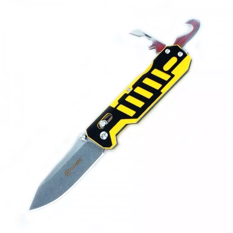 Нож Ganzo G735 черно-желтый с доставкой по России и в Казахстан | Bready