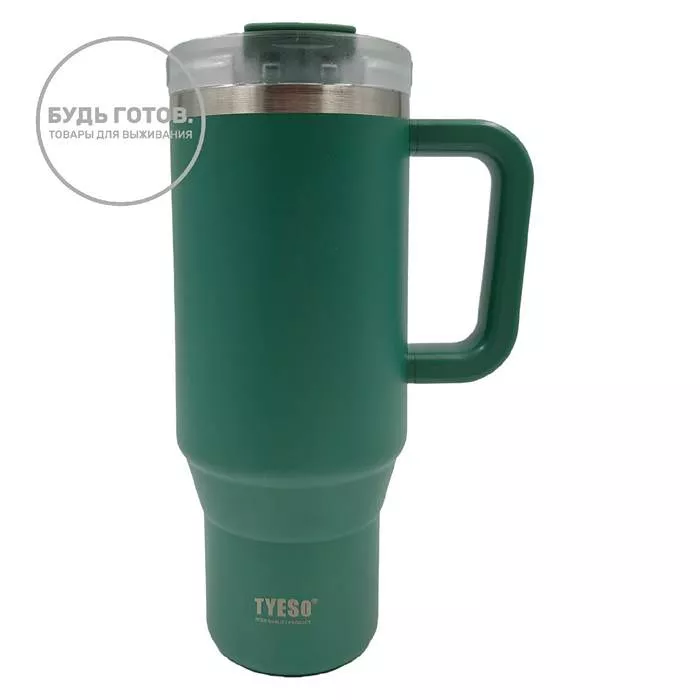 Термокружка Tyeso 900ml (TS-8866) зелёная с доставкой по России | BreadyФото 0