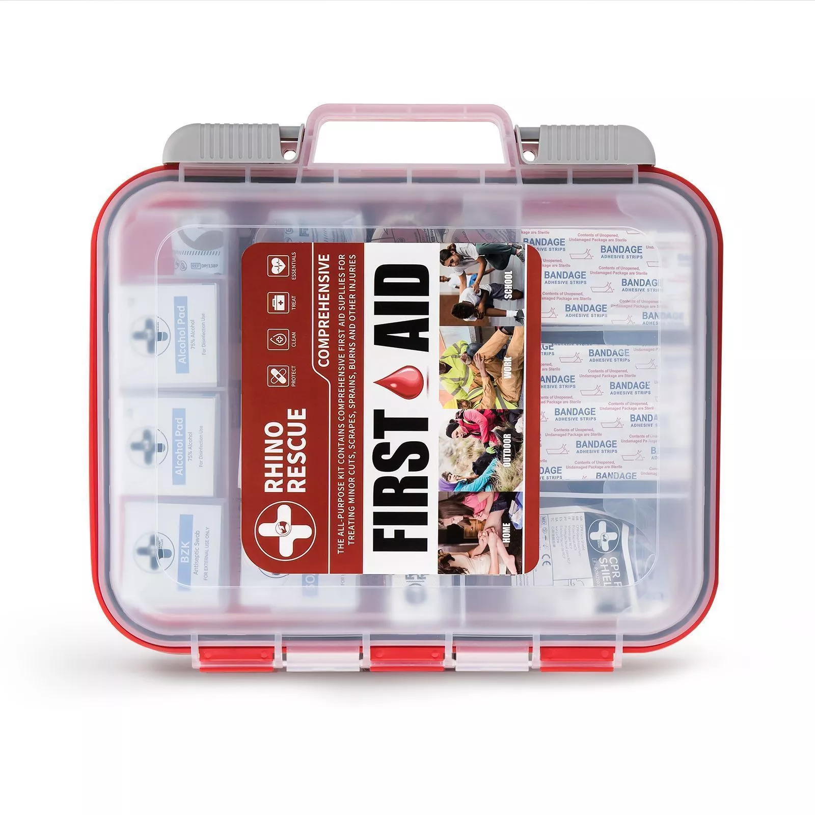 Набор первой медицинской помощи Rhino Rescue First Aid Kit CPIK0063 пластиковый кейс с доставкой по России | BreadyФото 6