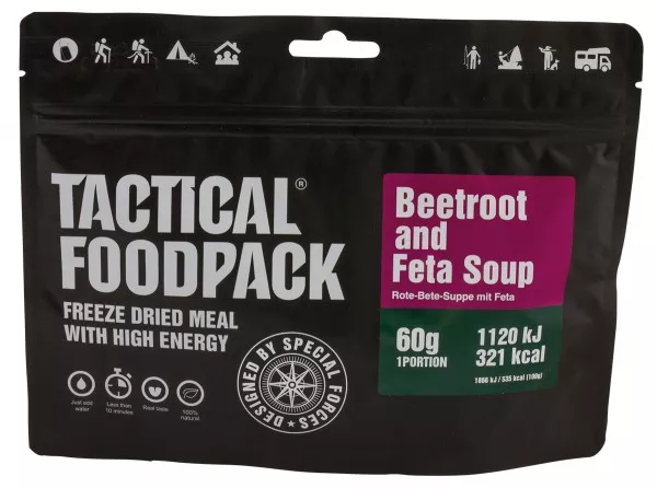 Свекольный суп с фетой Tactical Foodpack BEETROOT SOUP with feta 60 г с доставкой по России и в Казахстан | Bready