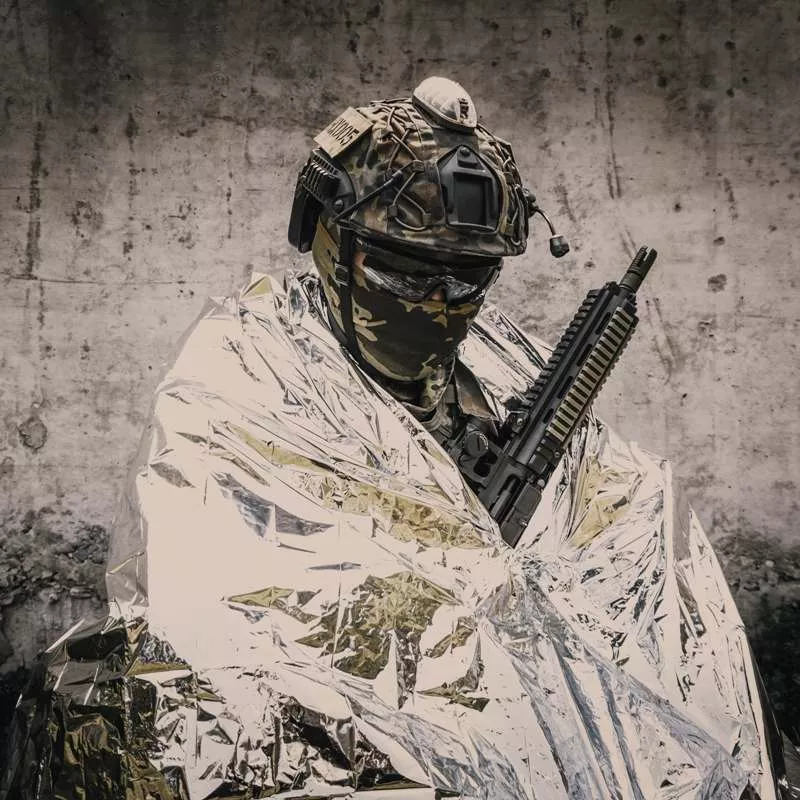 Изотермическое одеяло Rhino Rescue Emergency Blanket (160x210см) PZJJ0007 с доставкой по России | BreadyФото 8