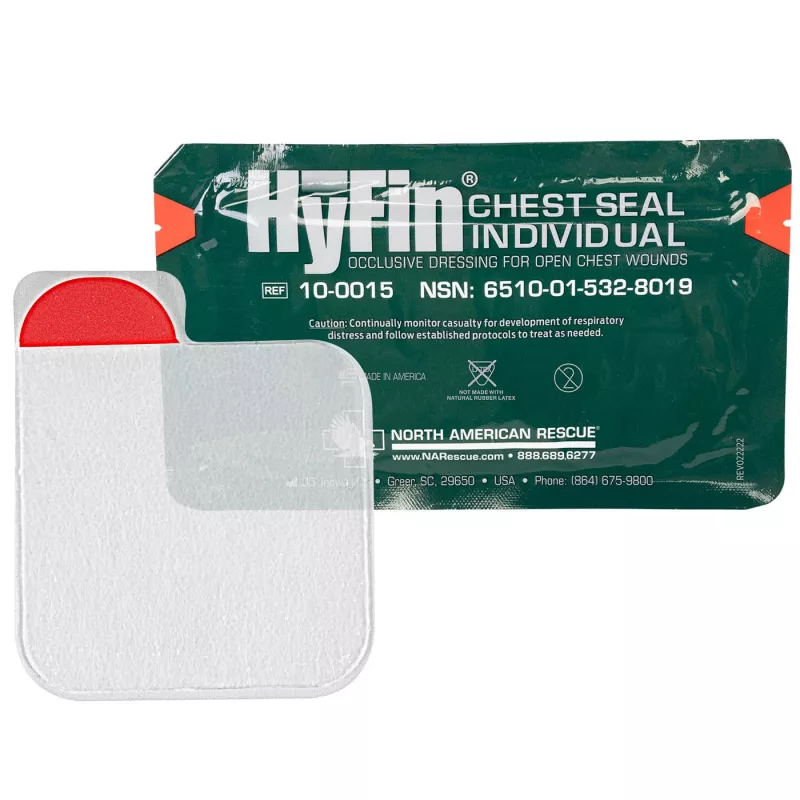 Окклюзионный пластырь Hyfin Chest Seal Gauze 10-0015 с доставкой по России | BreadyФото 2