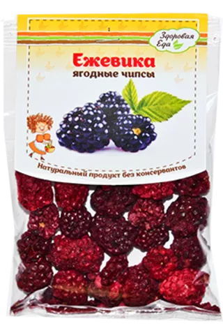 Ежевика сублимированная "Здоровая еда" ягодные чипсы 20 г с доставкой по России и в Казахстан | Bready