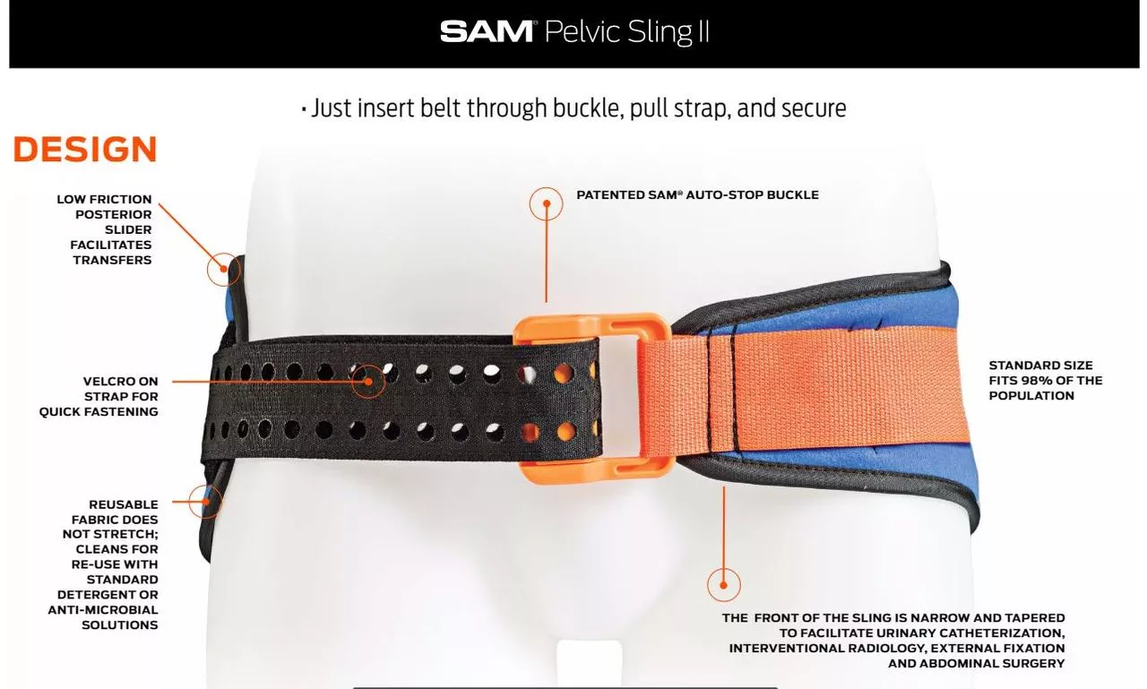 Набедренная (тазовая) шина SAM® Pelvic Sling II Standard - Hip Circumference с доставкой по России | BreadyФото 2