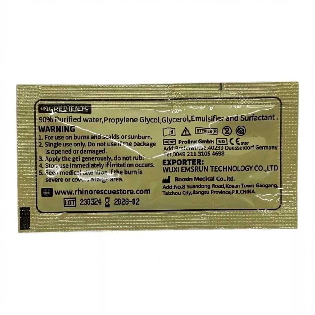 Гель противоожоговый RHINO Rescue Burn Gel 3,5 гр. с доставкой по России и в Казахстан | BreadyФото 2