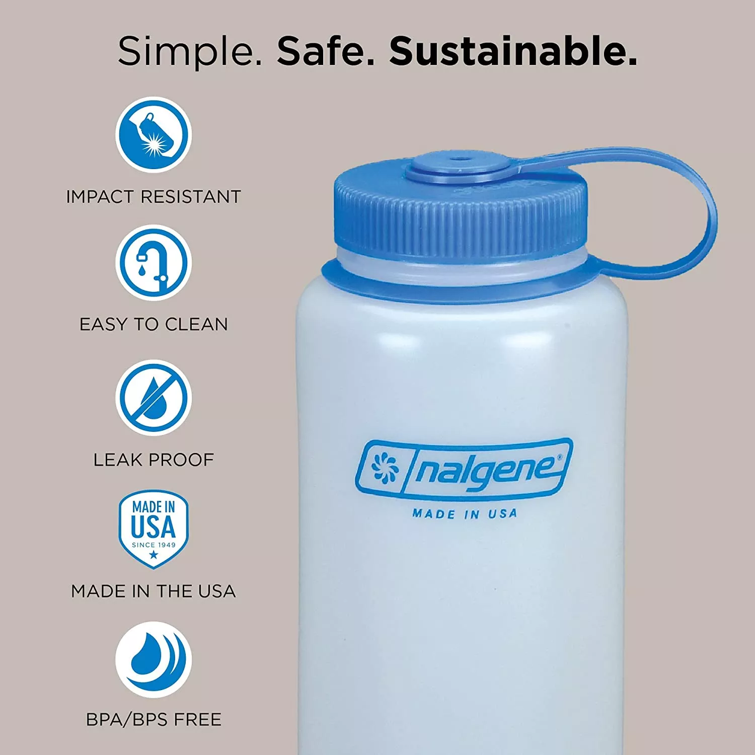 Бутылка Nalgene HDPE WM 16oz с доставкой по России и в Казахстан | BreadyФото 2