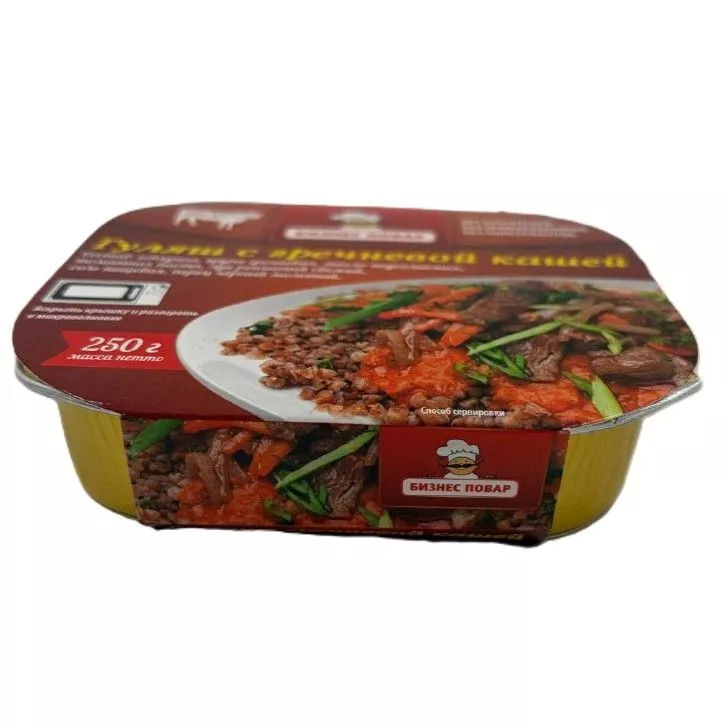 Гуляш с гречневой кашей, Л4, 250 г. (Бизнес Повар) с доставкой по России | BreadyФото 3