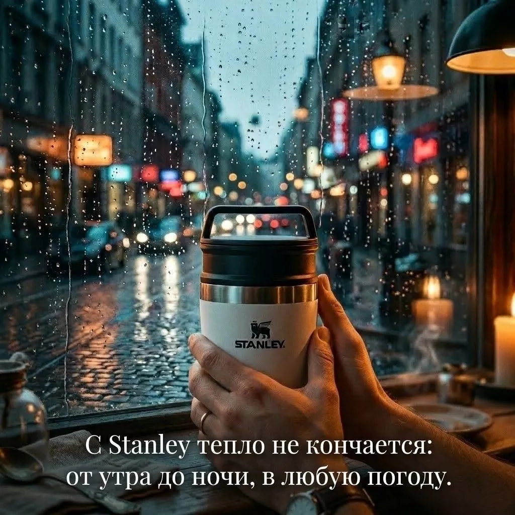 Термокружка Stanley Adventure Shortstack Travel Mug 235ml (белая) 10-02887-052 с доставкой по России | BreadyФото 6