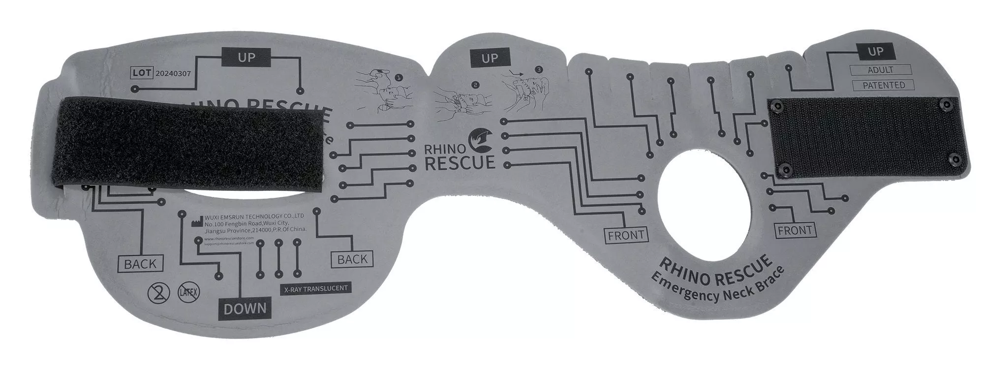 Пластичный шейный бандаж (воротник) Rhino Rescue с доставкой по России | BreadyФото 1