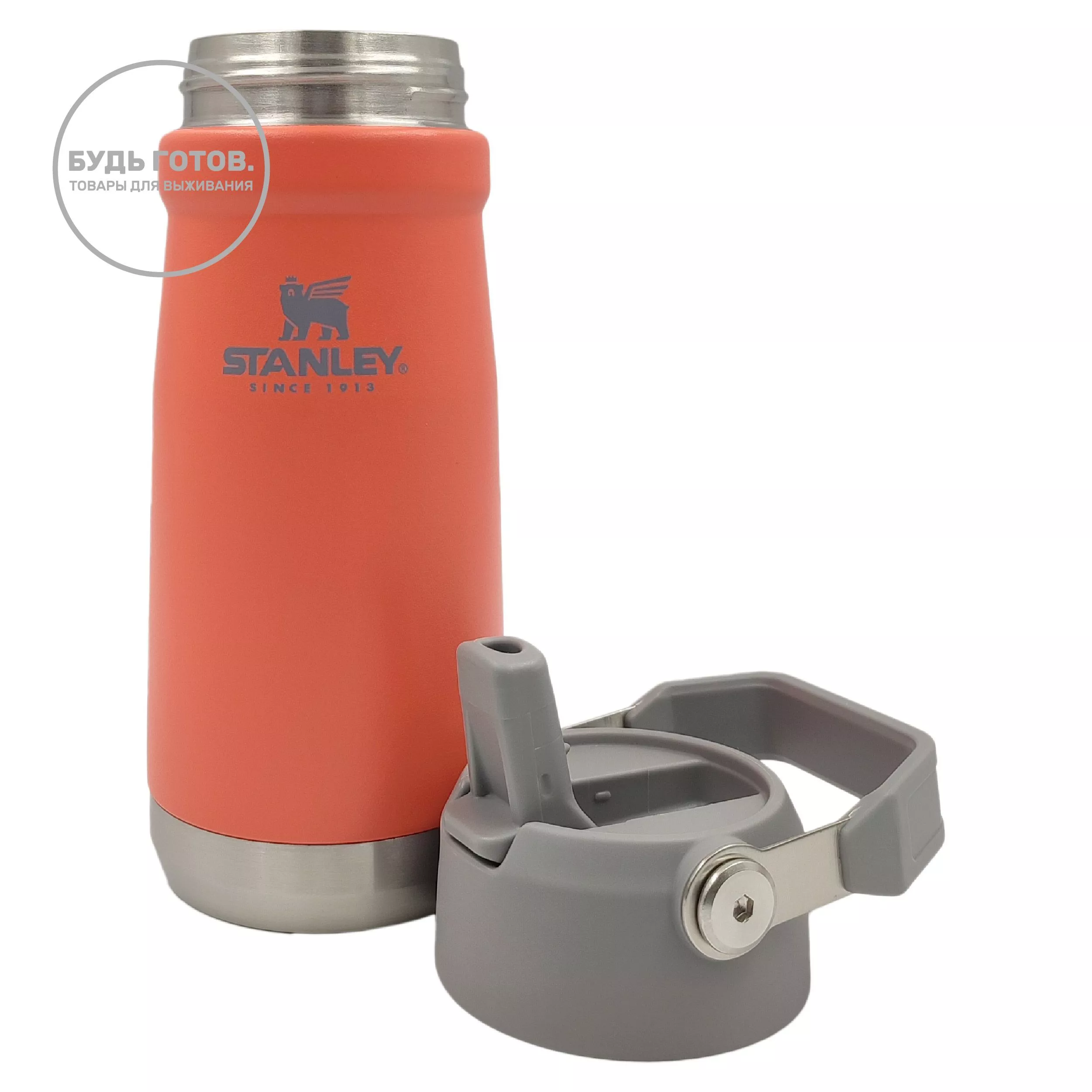 Термокружка STANLEY THE ICEFLOW™ FLIP STRAW WATER BOTTLE (коралловая), 500 ml, 10-09991-075 с доставкой по России и в Казахстан | BreadyФото 3