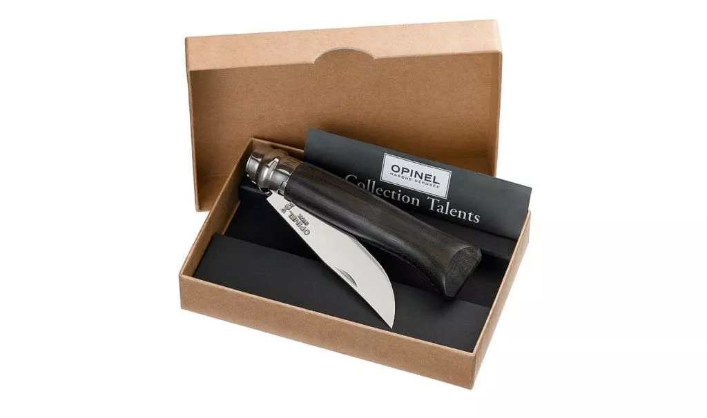 Нож складной Opinel №8 VRI Luxury Tradition Ebony в подарочной упаковке с доставкой по России и в Казахстан | Bready
