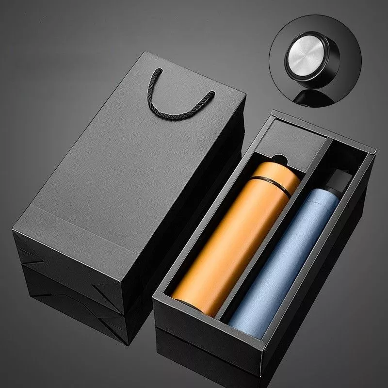 Подарочный набор "Термос с зонтом" (оранжевый/голубой) с доставкой по России | Bready