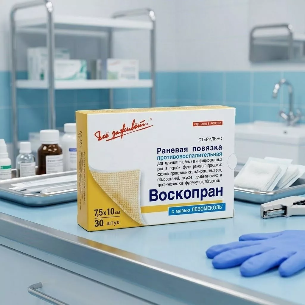 ВОСКОПРАН повязка атравматическая с восковым покрытием 7,5х10 см №1 с доставкой по России | BreadyФото 4