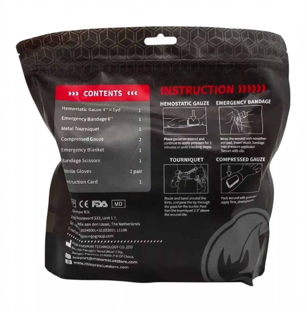 Комплект для остановки кровотечений Rhino Rescue Bleeding Control Kit CP0006 с доставкой по России и в Казахстан | BreadyФото 2
