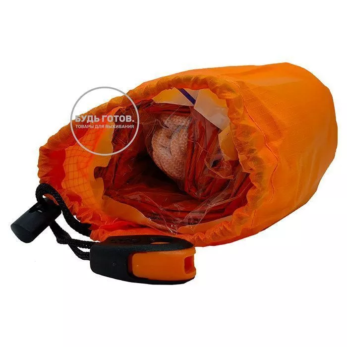 Аварийная палатка Emergency survival tent со свистком с доставкой по России | BreadyФото 7