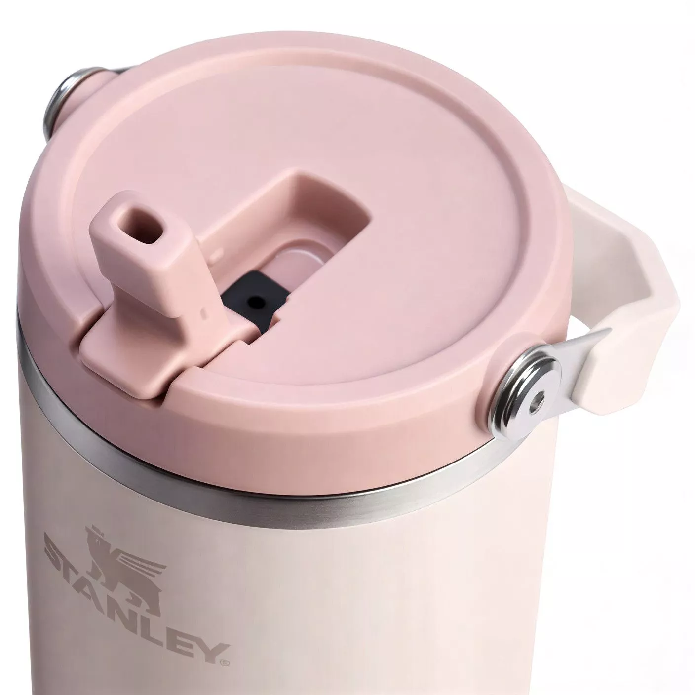 Стакан IceFlow Flip Straw Tumbler STANLEY, 887 ml, 10-09993-394 (цвет Rose Quartz) с доставкой по России | BreadyФото 2
