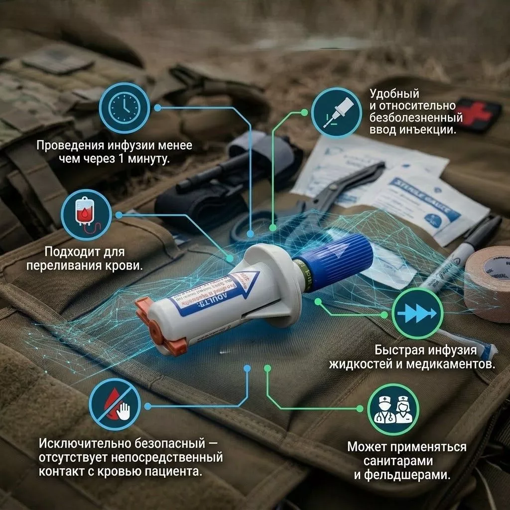Пистолет для внутрикостных инъекций для взрослых WaisMed BIG Adult с доставкой по России | BreadyФото 1