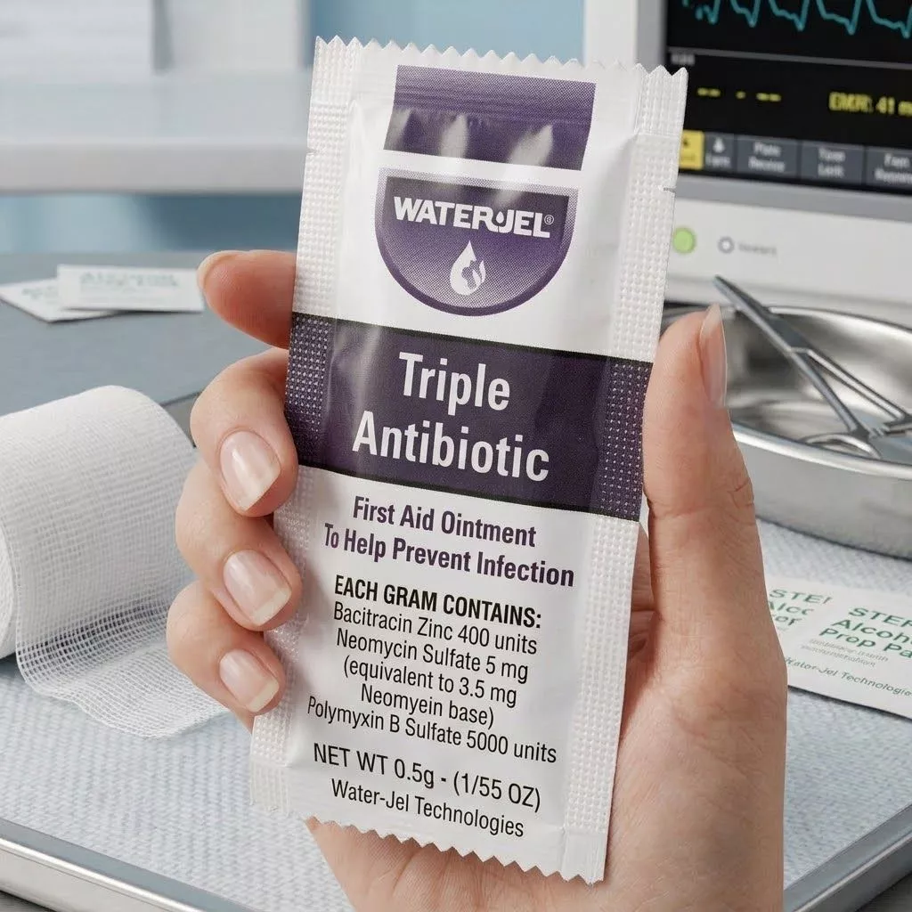 Мазь с тройным антибиотиком Water Jel Triple Antibiotic 0,5 гр. с доставкой по России | BreadyФото 3