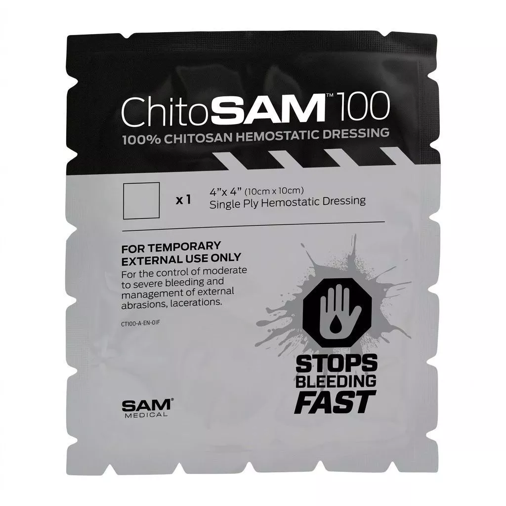 Гемостатическая салфетка 10x10 см ChitoSAM 100 SAM Medical с доставкой по России | BreadyФото 0