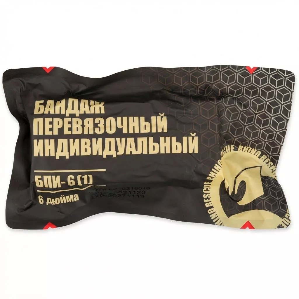 Компрессионный бандаж RHINO Rescue 6'' (с велкро-липучкой, 1 подушка) PZBD0049 с доставкой по России | BreadyФото 0