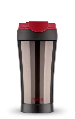 Термос-Кружка Thermos JND BK чёрная с красной крышкой, 0.4 л с доставкой по России и в Казахстан | Bready