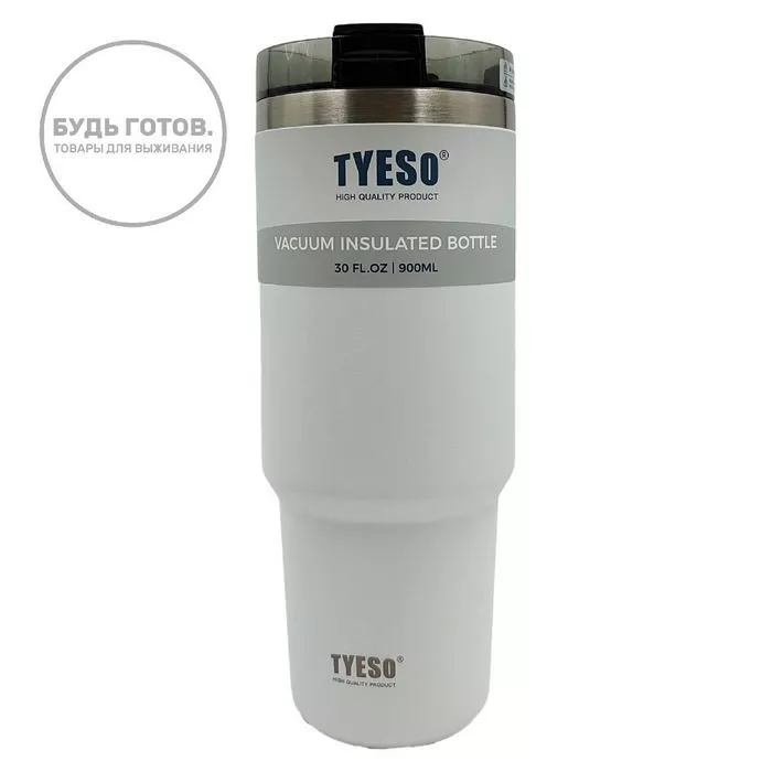 Термокружка Tyeso TS-8727C 900 ML белая с доставкой по России и в Казахстан | BreadyФото 0