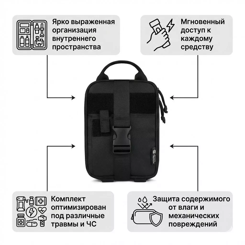 Тактическая аптечка Survival Trauma Kit-TMK IFAK RHINO RESCUE HWJB0060 с доставкой по России | BreadyФото 1