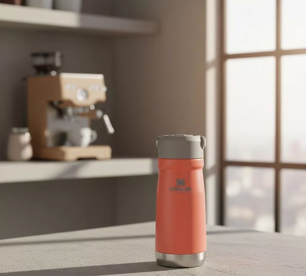 Термокружка STANLEY THE ICEFLOW™ FLIP STRAW WATER BOTTLE (коралловая), 500 ml, 10-09991-075 с доставкой по России | BreadyФото 6