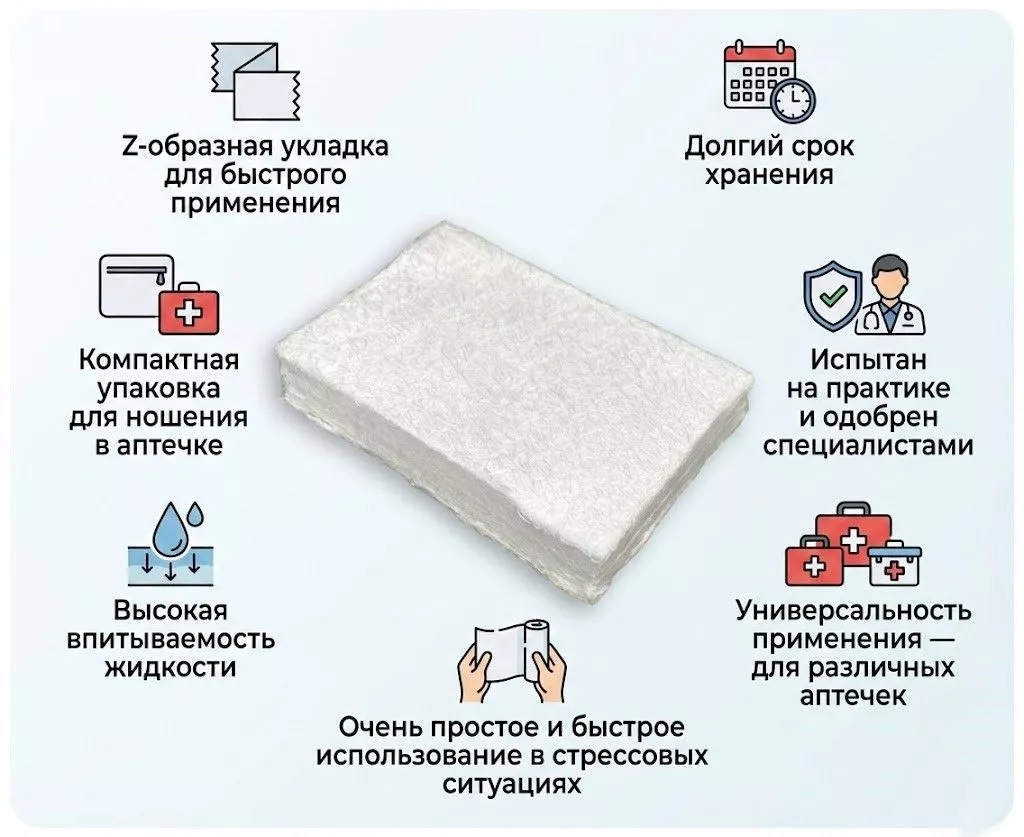 Компрессионный бинт марлевая повязка RHINO Rescue Compressed Gauze с доставкой по России | BreadyФото 1