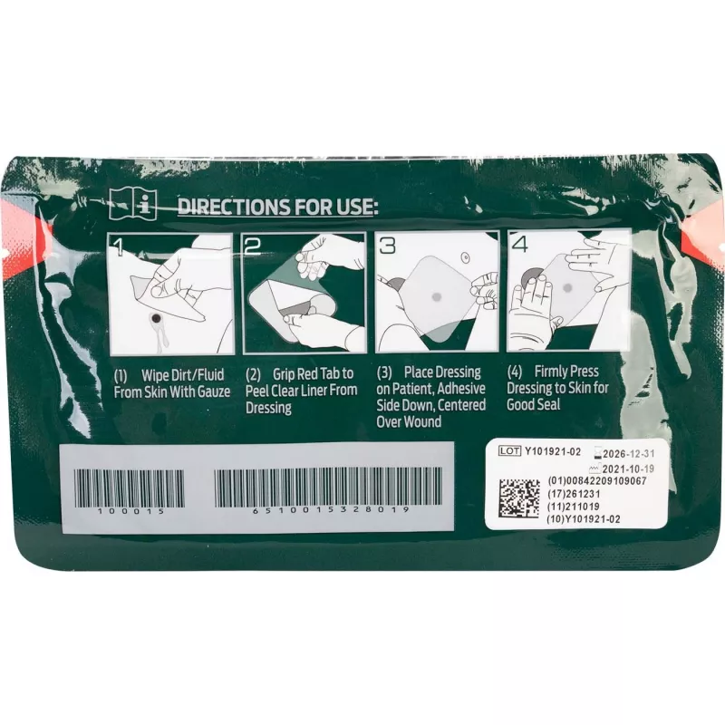 Окклюзионный пластырь Hyfin Chest Seal Gauze 10-0015 с доставкой по России | BreadyФото 1