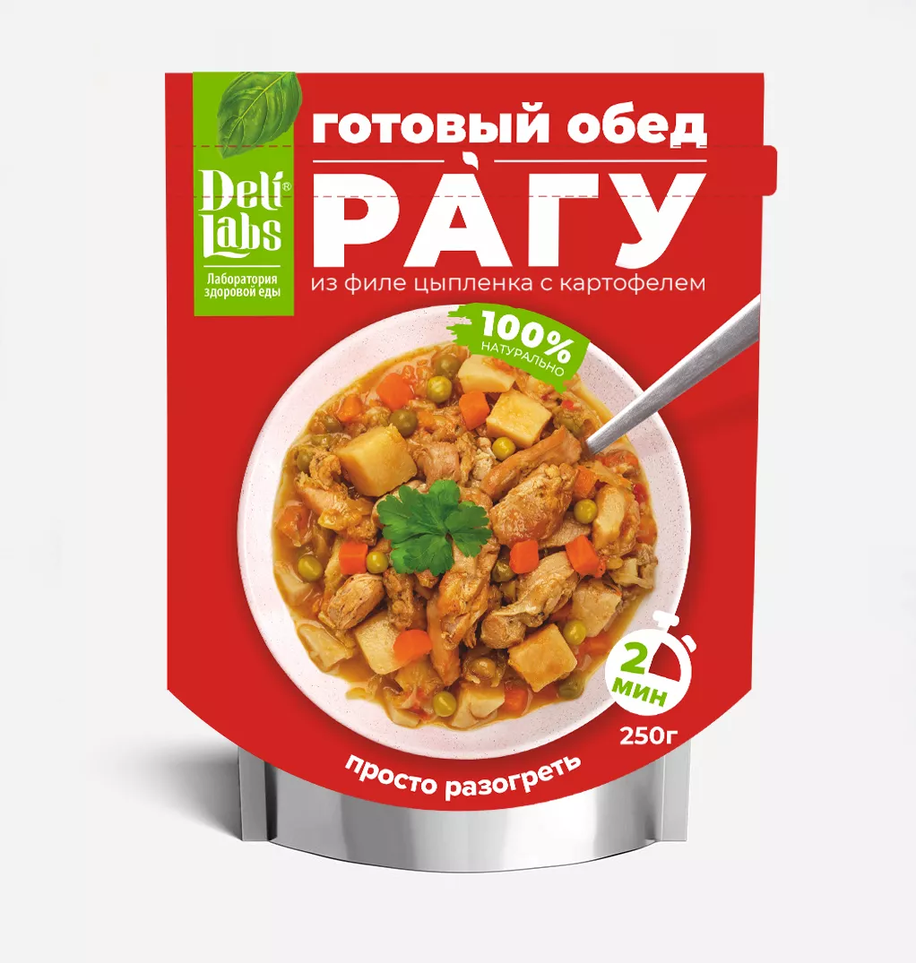 Рагу из курицы с картофелем DeliLabs Делилабс 300 г с доставкой по России | BreadyФото 0