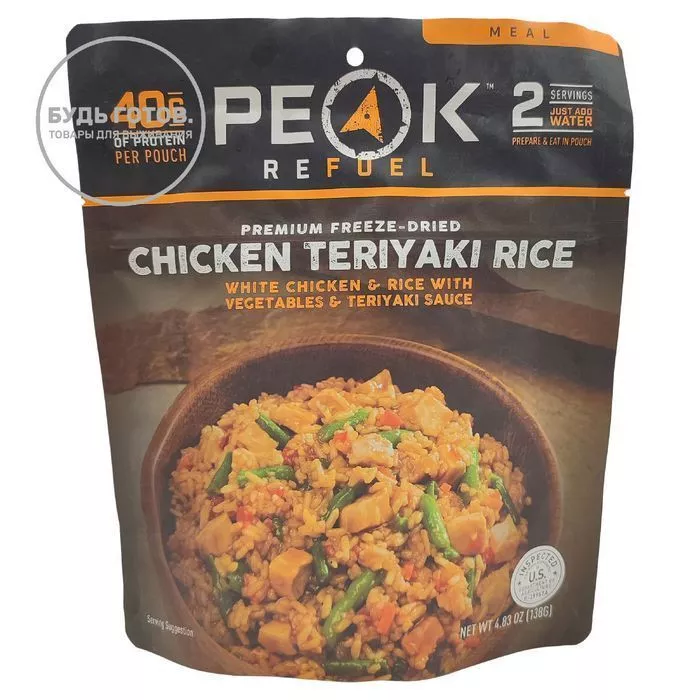 Курица с рисом Терияки Peak Refuel CHICKEN TERIYAKI RICE 132 г с доставкой по России и в Казахстан | BreadyФото 0