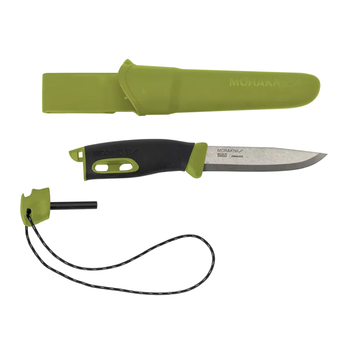 Нож Morakniv Companion Spark (S) Green, нержавеющая сталь, 13570 с доставкой по России и в Казахстан | Bready